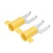 Panduit Fork Terminal, #8 Stud Size, 10 AWG, 600 V, Vinyl Insulated, Yellow, Crimp Termination Only PV10-8FFB-2K - alternate 1